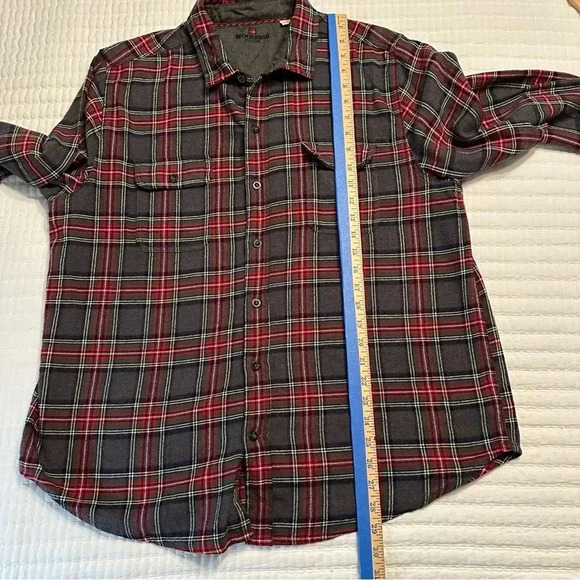 Woolrich Mens  Plaid Long Sleeve Collared Flannel ButtonUp Cotton XL (h8 - Picture 6 of 9